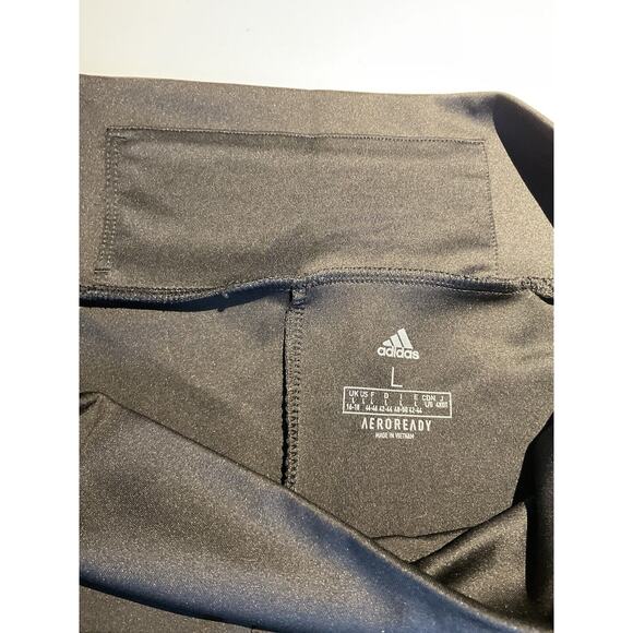 adidas areoready Black Leggings Women’s Size Large - Picture 5 of 6